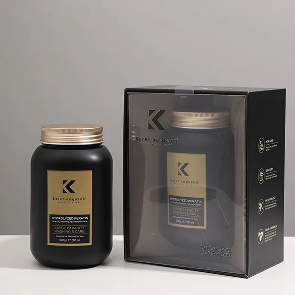 Hydrolyzed keratin mask