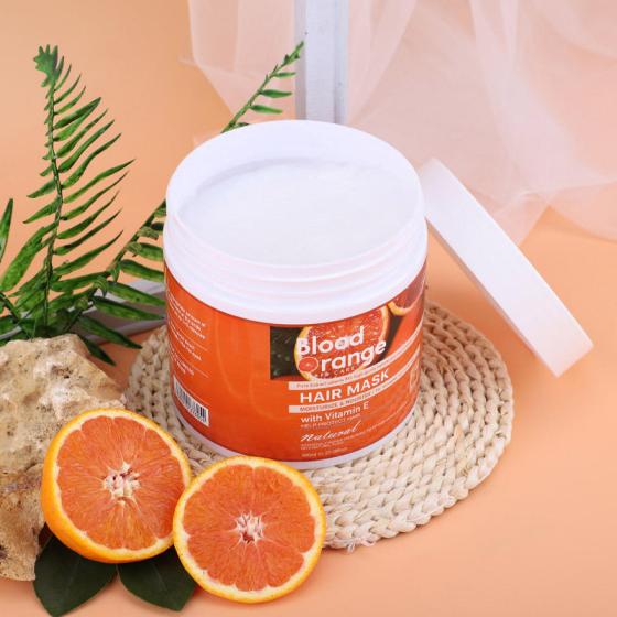 Private Label Blood Orange Moisturizing Shampoo and Conditioner Set Silicone Free Sulfate Free Repair Dry Damaged Hair
