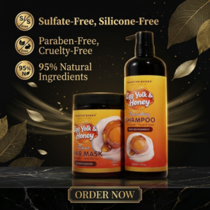 Paraben-Free Hair Shampoo and Conditioner Set Pure Organic Damage Repair Hair Shampoo