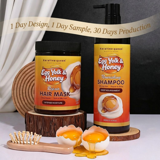 Paraben-Free Hair Shampoo and Conditioner Set Pure Organic Damage Repair Hair Shampoo