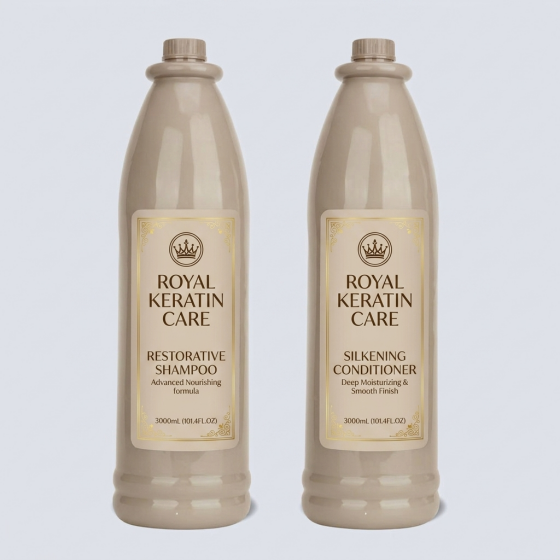 Large Capacity Salon 3L Keratin Shampoo and Conditioner for Damaged and Dry