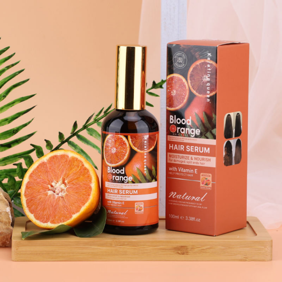Private Label Blood Orange Moisturizing Shampoo and Conditioner Set Silicone Free Sulfate Free Repair Dry Damaged Hair