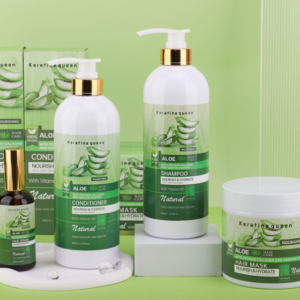 Private Label Eco-Friendly Hair Products Natural Aloe Vera Hair Care Set Moisture Smooth Nourish Shampoo and Conditioner