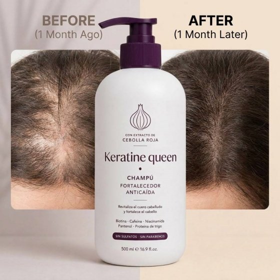 Anit-Hair Loss Strengthens Red Onion Regrowth Hair Growth Shampoo