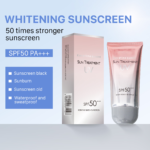 Private Label SPF 50 Sunscreen Cream Natural Herbal Formula Non-Greasy UVA/UVB Protection Private Label OEM 60ml Free Sample