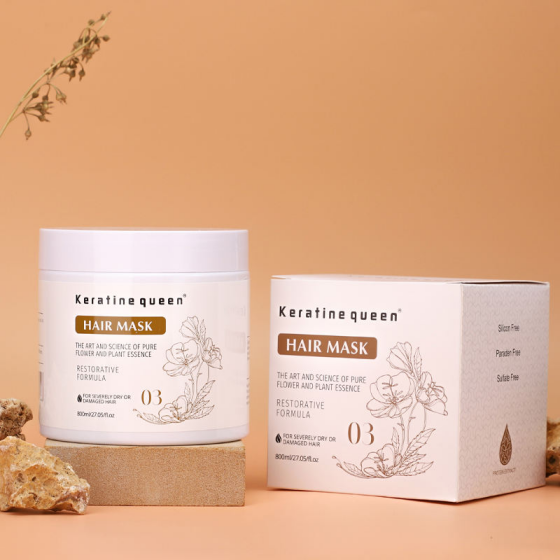 Professional Hair Care Set Sulfate Free Organic Nourishing Hair Treatment Shampoo and Conditioner for Dry and Damaged Hair