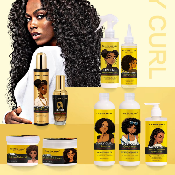 Organic Shea Butter Curl Defining Shampoo for Coily 4C Hair