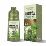 Black Herbal Bubble Hair Color Dye Shampoo for Men Women