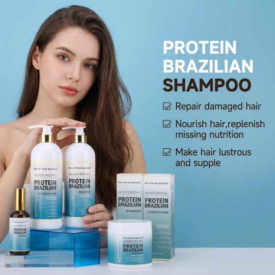 Private Label Luxury Hair Care Set Products Organic Protein Sulfate Free Argan Oil Keratin Shampoo and Conditioner Set