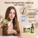 Private Label Hair Care Set Nourishing Natural Moisturizing Organic Avocado Oil Shampoo and Conditioner Hair Mask Set