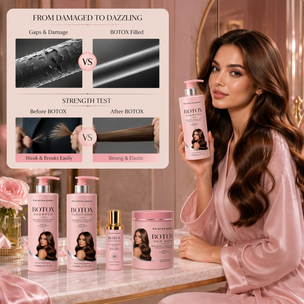 Organic Ingredient Hair Botox Shampoo and conditioner Set