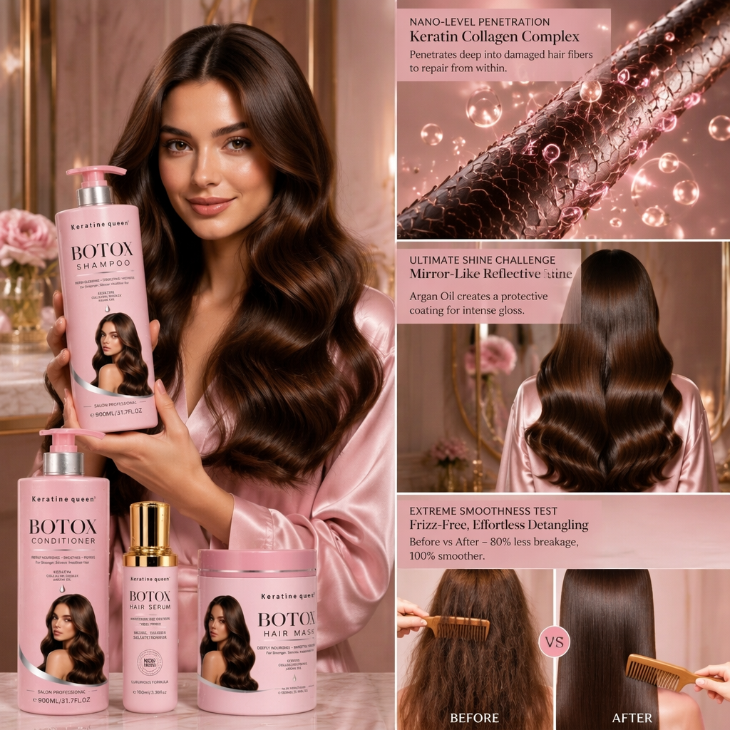Organic Ingredient Hair Botox Shampoo and conditioner Set