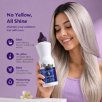 Private Label OEM Sulfate Free Anti Brass No Yellow Toner Treatment Professional Salon Biotin Collagen Purple Silver Shampoo