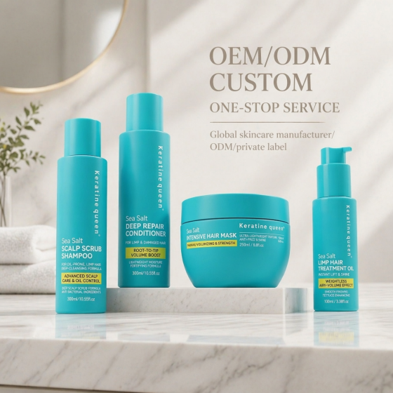 Sea Salt Hair Shampoo and Conditioner Deep Cleansing Oil Control 24h Super Volumizing Shampoo