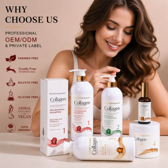 Oem Hair Care Products Nourishing Thickening Formula Biotin & Collagen Hair Conditioner for Hair Repair & Loss Prevention