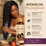 100% Natural Batana Oil Shampoo and Conditioner Set Hair Growth Scalp Treatment