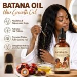 100% Natural Batana Oil Shampoo and Conditioner Set Hair Growth Scalp Treatment