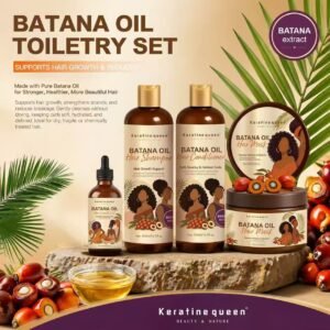 100% Natural Batana Oil Shampoo and Conditioner Set Hair Growth Scalp Treatment