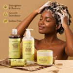 Private Label OEM Shea Butter Peppermint Strengthen & Restore for 4C Hair Growth Sulfate Free Jamaican Black Castor Oil Shampoo