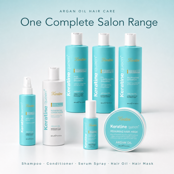 Wholesale keratine queen Argan Oil  Protein Hydrating Shampoo Conditioner Hair Mask Oil