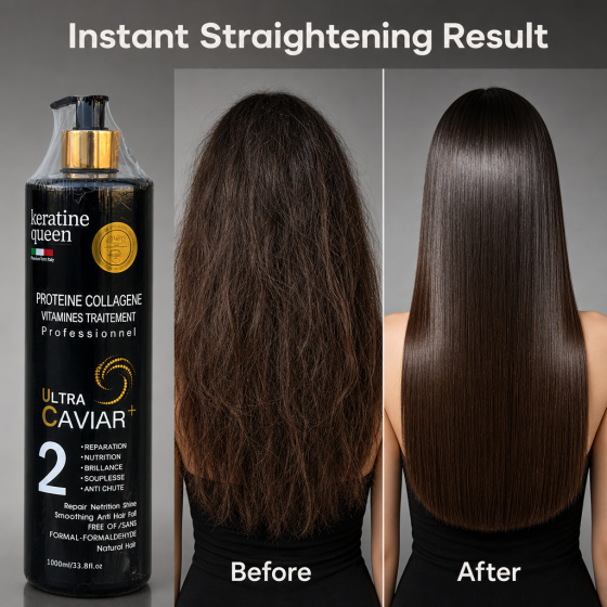 Wholesale Keratin Queen Ultra Caviar 0% Formaldehyde Protein Hair Botox Smoothing Treatment
