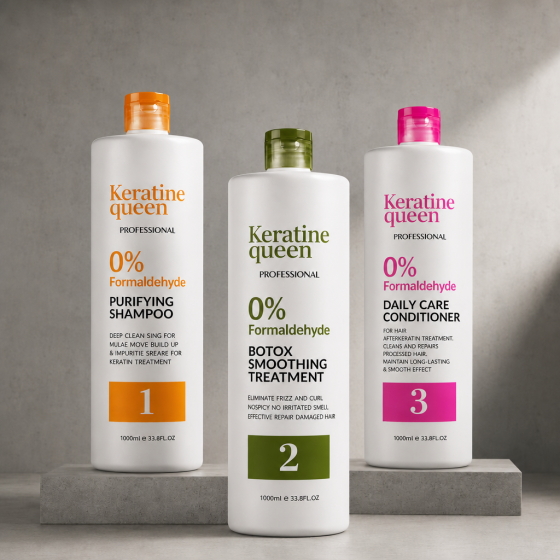 Keratine queen 0% Formaldehyde Brazilian Keratin Hair Straightening Treatment
