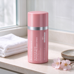 Private Label keratine Queen Glycolic Acid Exfoliating Body Stick for Rough Bumpy Skin Body Scrub