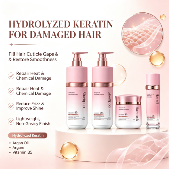 Wholesale Keratin Hair Shampoo Deep Repair Moisturizing Smoothing Anti Frizz shampoo set