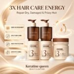 Private Label 3X Protein Hair Care Set Shampoo Conditioner Mask Oil With Keratin & Collagen for Damaged Hair