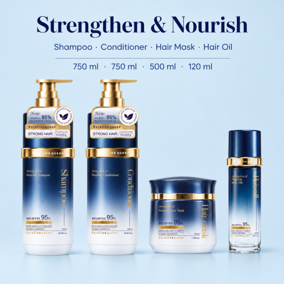Wholesale Nourishing Hair & Scalp Shampoo and Conditioner Set Anti-Breakage Hair Shampoo